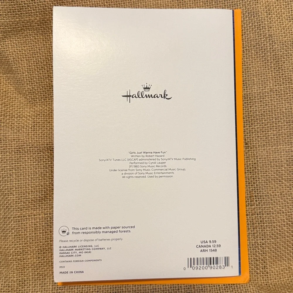 🌻 Hallmark Fun Vibes Only Singing Birthday Card